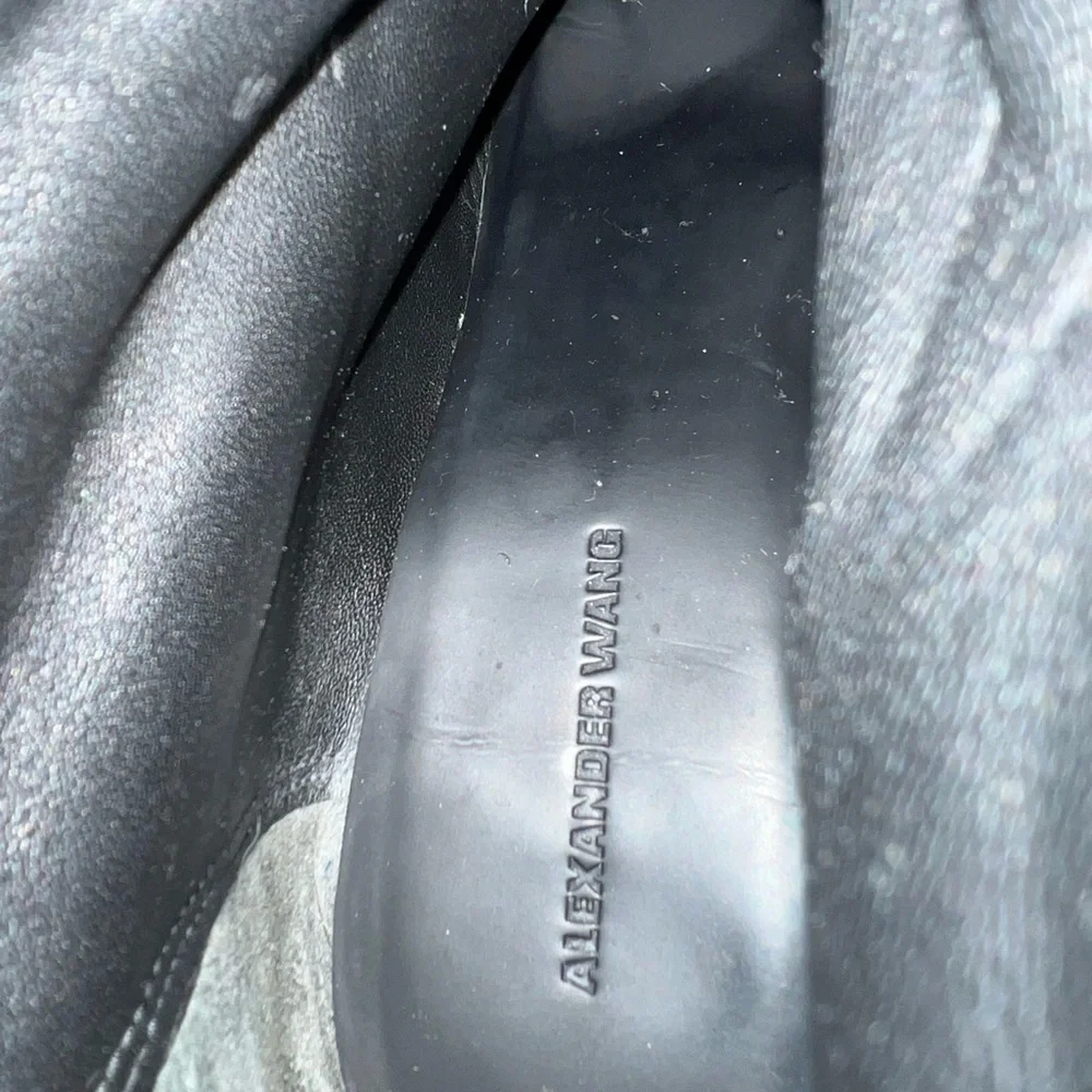 Alexander Wang over-the-knee tall black boots zip size women IT 37.5 / US 7.5 - Picture 9 of 13